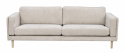 3-seters sofa \'Braden\' - Lys beige/hvitpigmentert