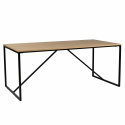 Spisebord \'Vega\' 180x90cm - Naturlig/Black