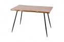 Spisebord \'Norudden\' 120x80cm - Svart/Naturlig