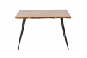 Spisebord \'Norudden\' 120x80cm - Svart/Naturlig