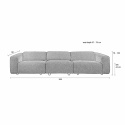 Sofa \'Wings\' 4-5 seter - Brun