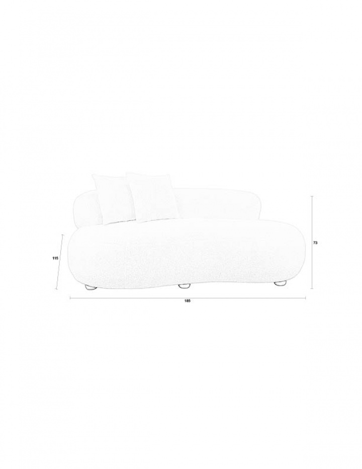 Sofa \'Noxx\' - Hvit i gruppen Møbler / Sofaer / 4-seters sofaer hos Reforma (3200460)