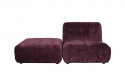 Sofa \'Giada\' 1-seter - Plomme