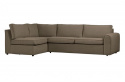 Hjörnesofa venstre \'Dark Sand\' Brun