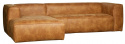 Hjörnesofa \'Bean\' - Cognac