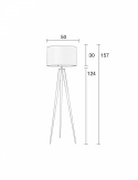 Gulvlampe \'Tripod\' - Grå