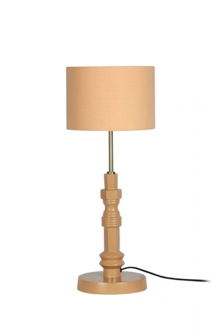 Bordlampe \'Totem\' 26x26 - Beige i gruppen Belysning / Lamper / Bordlamper hos Reforma (5200157)