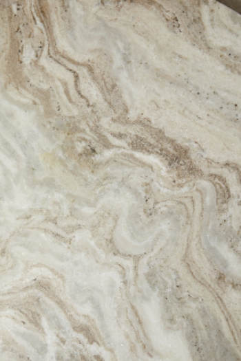 Salongbord \'Erie\' Rundt 75cm - Hvit marmor