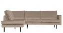 Hjörnesofa \'Rodeo\' Khaki - Venstre