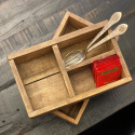 Vintage Wooden Box \'3 Trays\' - Wood
