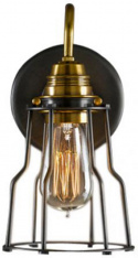 Vegglampe Vintage - Messing/Stålnett