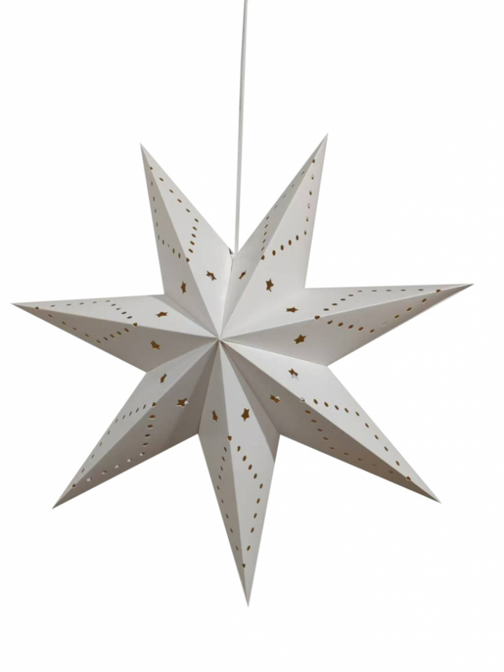 Adventsstjerne \'Vintergatan\' - Hvit i gruppen Belysning / Lamper / Julebelysning hos Reforma (advent-star-white)