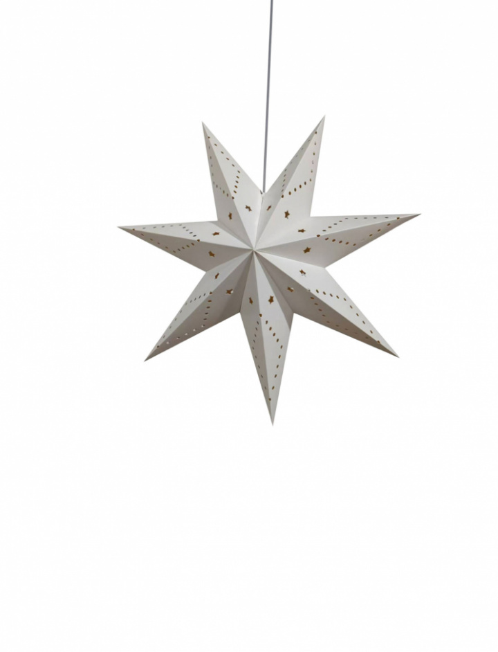 Adventsstjerne \'Skimra\' 45cm - Hvit i gruppen Belysning / Lamper / Julebelysning hos Reforma (advent-star-white)